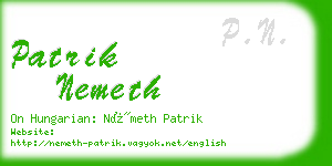 patrik nemeth business card